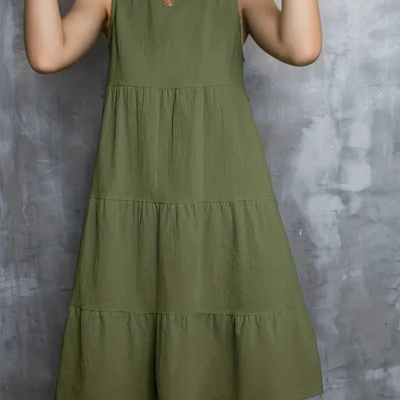 Luisa - Vestido holgado de cuello redondo