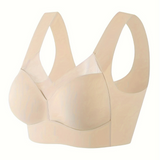 Sujetador push-up para mujer – Sin costuras – Sujeción total – Tirantes anchos y transpirables