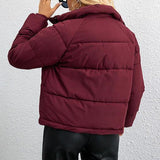 Chaqueta acolchada con cuello alto corto