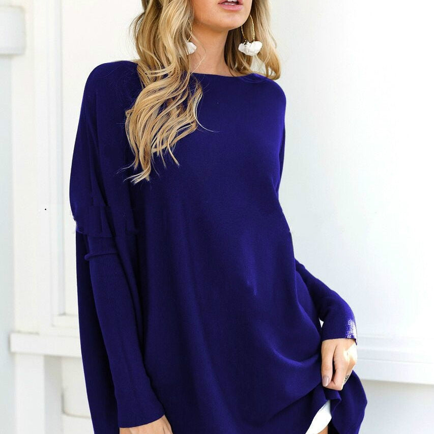 Suéter de mujer – Corte oversize – Mangas largas, estilo casual