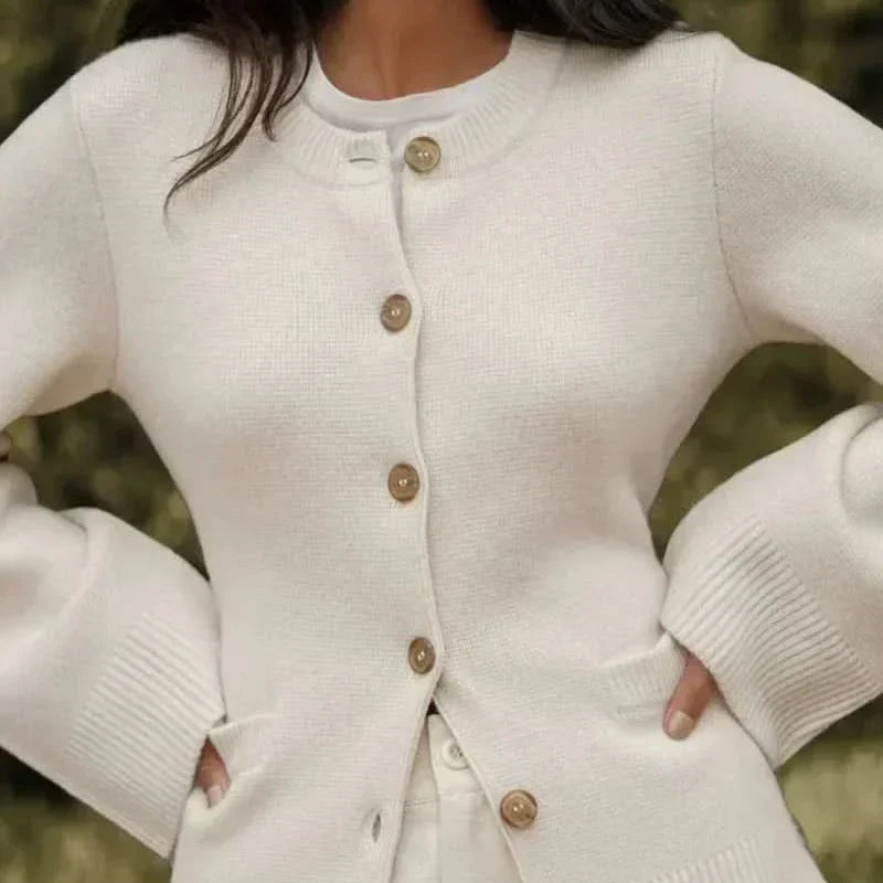 Cárdigan negro clásico, elegante, versátil y cómodo para mujer