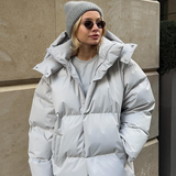Abrigo de invierno para mujer cálido, versátil y elegante.