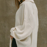 Blusa de punto sexy con cuello en V