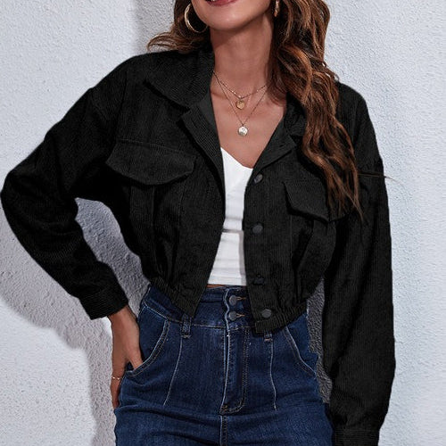 Chaqueta de pana con cintura ajustada