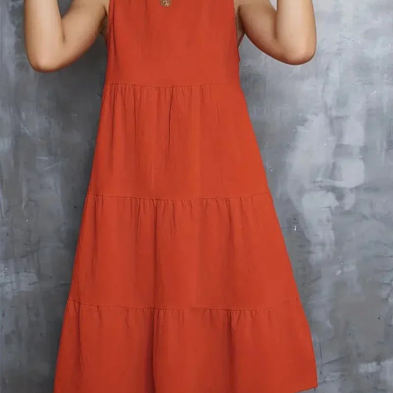 Luisa - Vestido holgado de cuello redondo