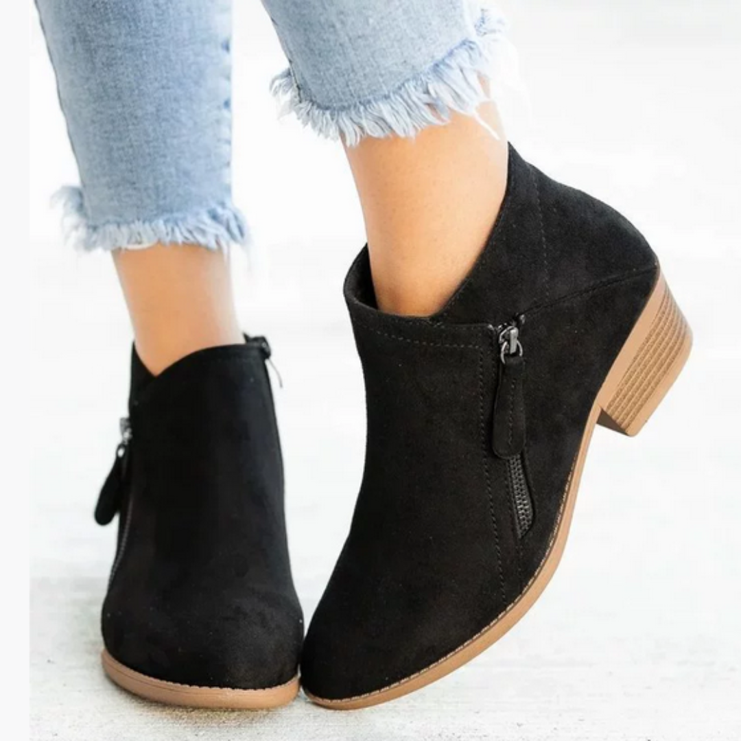Alina – Botas de moda para mujer con cremallera