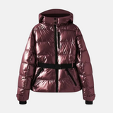 Chaqueta de esquí para mujer - Tejido - Corte holgado - Cuello alto con capucha