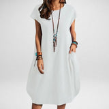 Lou - Vestido largo moderno con bolsillos