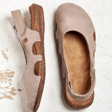 Sandalias cerradas para mujer – Sujeción cómoda – Correa ajustable – Tejido transpirable