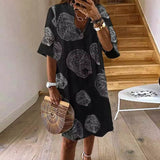 Evelyne - Vestido acogedor de mujer con un patrón elegante