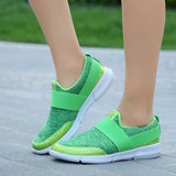 Zapatillas deportivas para mujer - Comodidad sin cordones - Banda elástica - Diseño moderno e informal
