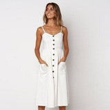 Luna - Elegante vestido holgado con tirantes finos
