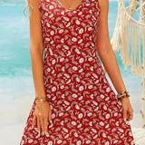 Julia - Elegante vestido de verano estilo ibicenco con estampado floral