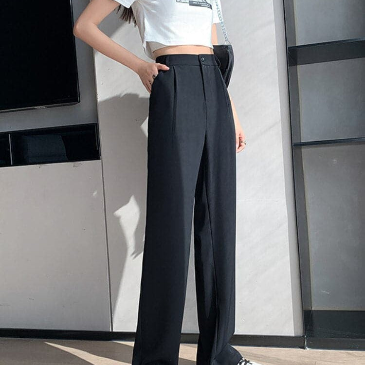Pantalones de cintura alta para mujer - Corte acampanado moderno - Elegantes y cómodos