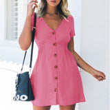 Nadine - Vestido sencillo con bonitos botones