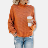 Suéter oversize para mujer – Punto suave – Hombros caídos – Bajo acanalado