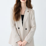 Elegante blazer de oficina de longitud media