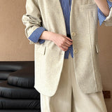 Blazer casual con cuello en V