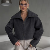 Chaqueta de corte relajado con solapas