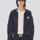 chaqueta bomber retro bordada