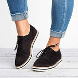 Zapatos Derby para Mujer - Piel de Ante - Detalle Brogue - Cordones - Suela Cómoda