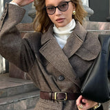 blazer de lana cruzado