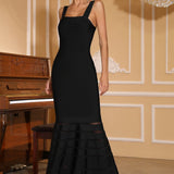 Vestido de sirena con lentejuelas y vendaje