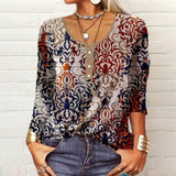 Heike - Blusa étnica en magníficos colores