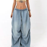 Vaqueros de pierna ancha, estilo streetwear