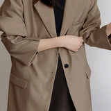Blazer entallado de corte relajado