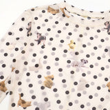 Blusa corta con estampado animal, corte entallado