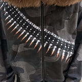 Sudadera con capucha estilo streetwear hip-hop