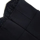 Vestido de noche sin tirantes con cuentas