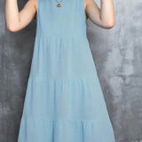 Luisa - Vestido holgado de cuello redondo