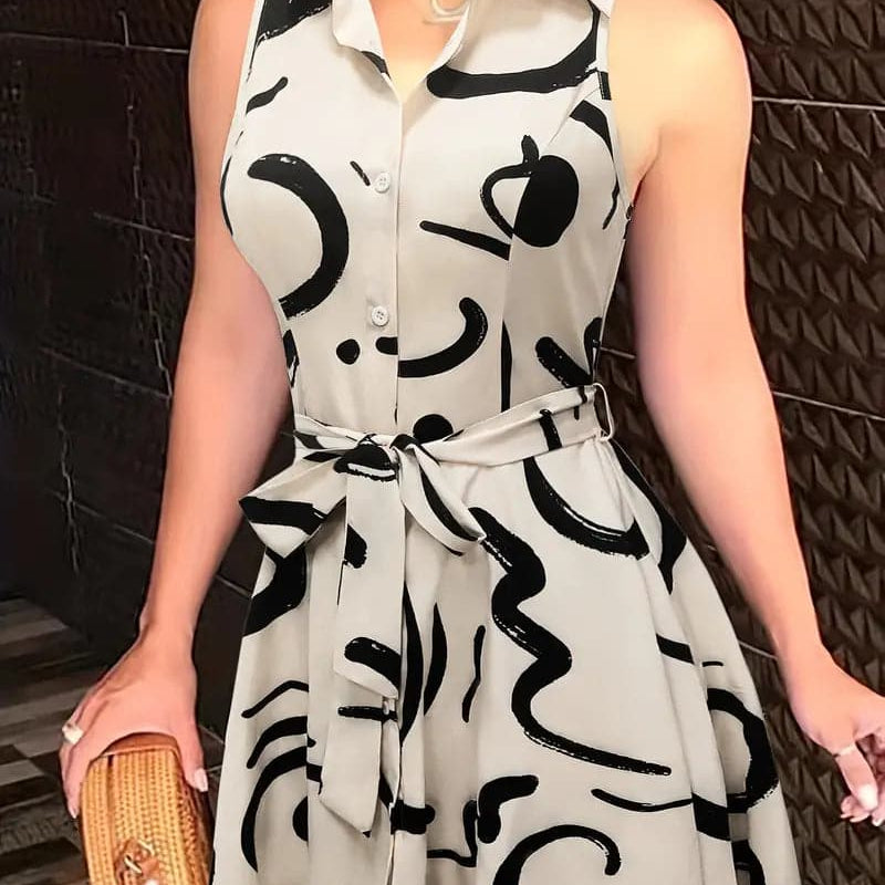 Yvi - Vestido sin mangas de alta calidad
