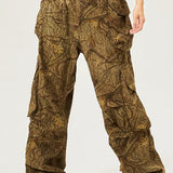 Pantalones cargo de pierna ancha en estilo americano vintage