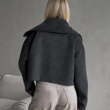 Chaqueta de corte relajado con solapas