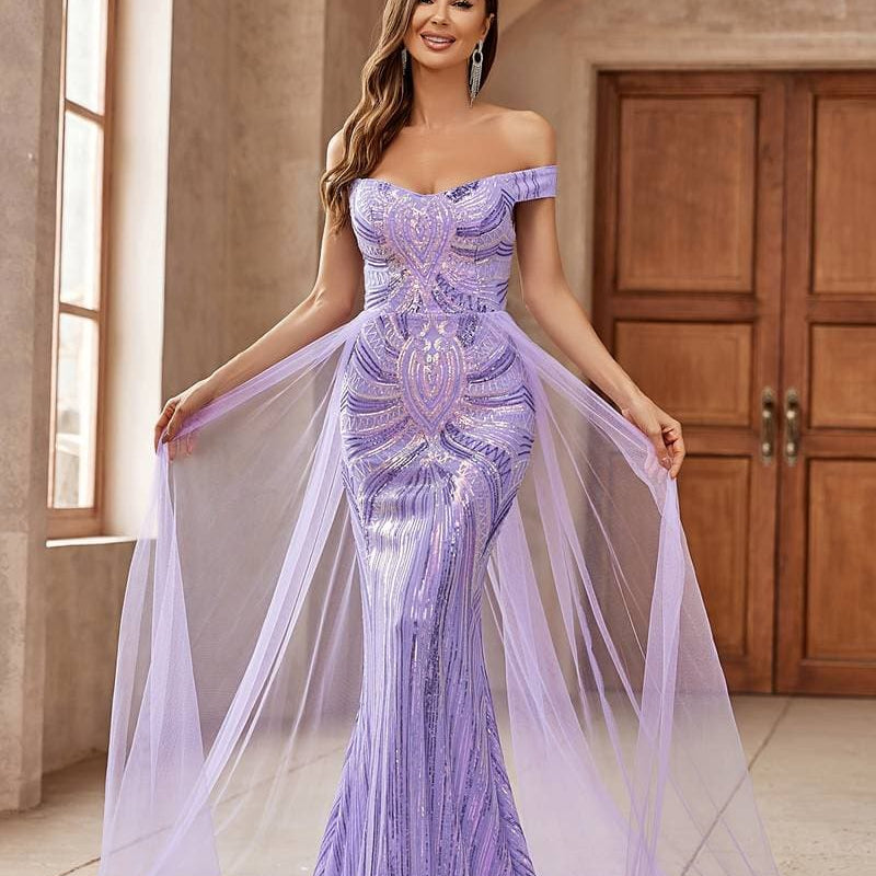 Sama - El vestido largo con hombros descubiertos