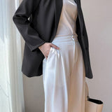Blazer retro chic de gran tamaño
