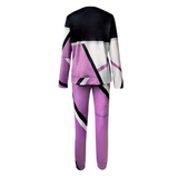 Conjunto de 2 piezas: jersey de manga larga y cuello redondo y pantalón con lazo en la cintura.