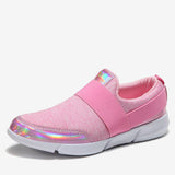 Zapatillas deportivas para mujer - Comodidad sin cordones - Banda elástica - Diseño moderno e informal
