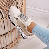 Zapatillas Ava cómodas de suela gruesa | Zapatillas con detalles reflectantes para mujer