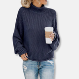 Suéter oversize para mujer – Punto suave – Hombros caídos – Bajo acanalado