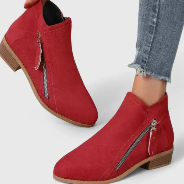 Alina – Botas de moda para mujer con cremallera