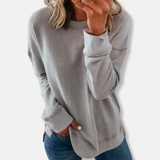 Sudadera de mujer – Corte holgado – Algodón suave – Cuello redondo cómodo – Mangas largas