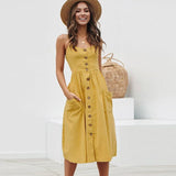 Luna - Elegante vestido holgado con tirantes finos