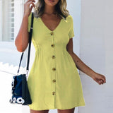 Nadine - Elegante vestido de verano con botones