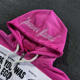 Sudadera con capucha urbana con bloques de color y diamantes de imitación