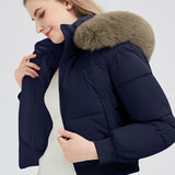 Chaqueta acolchada ajustada con cintura corta