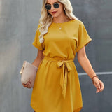 Mela - vestido de manga corta y cinturón
